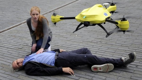 Crean el primer drone ambulancia del mundo