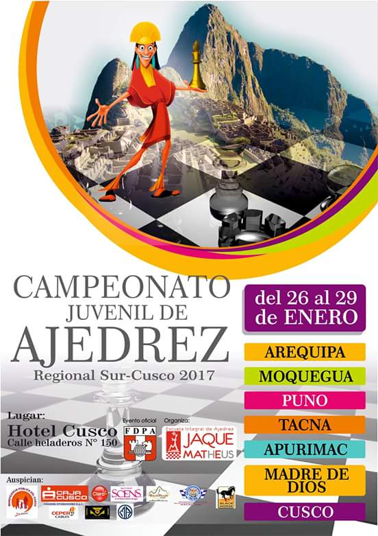 Listado de Jugadores  torneo Regional Sur Cusco 2017